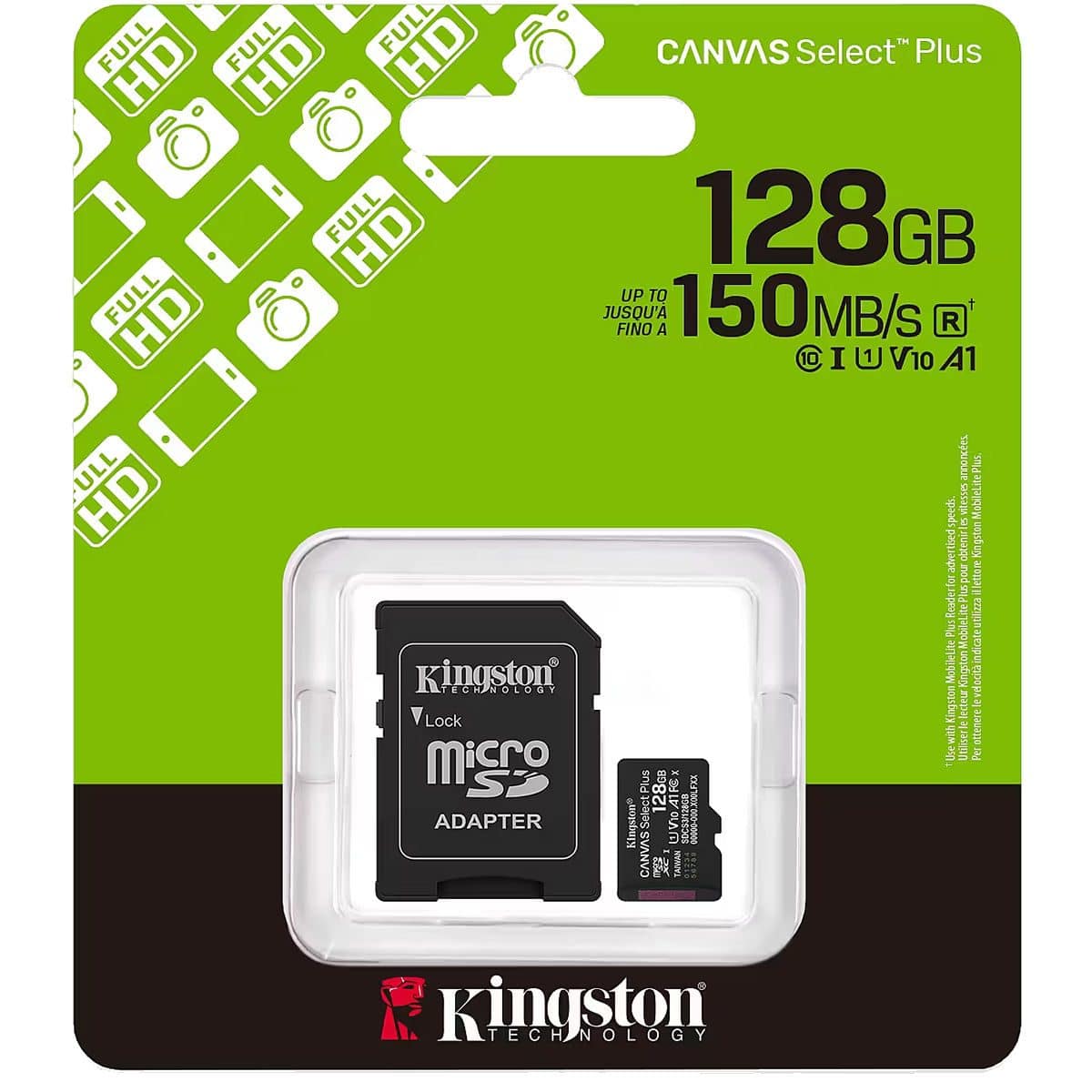 Kingston MicroSD 128GB 150Mbs SELECT PLUS SDCS3 3