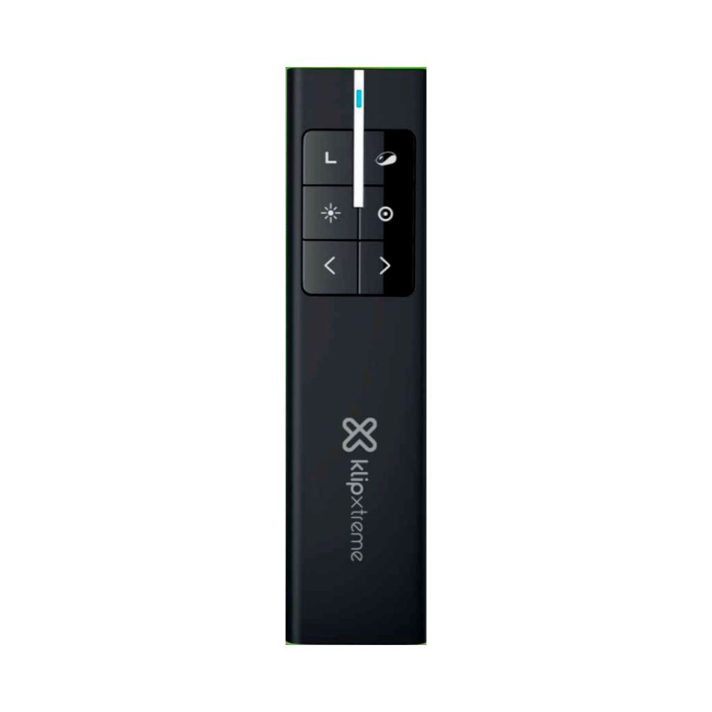 6427 Slim black remote control with a vertical navigation panel and the Klipxtreme logo visible